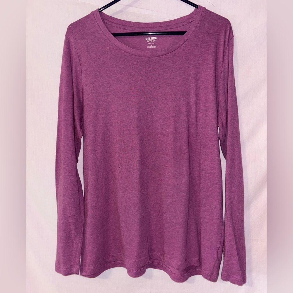 Mossimo Supply Co. Women's Plum Long Sleeve Tee